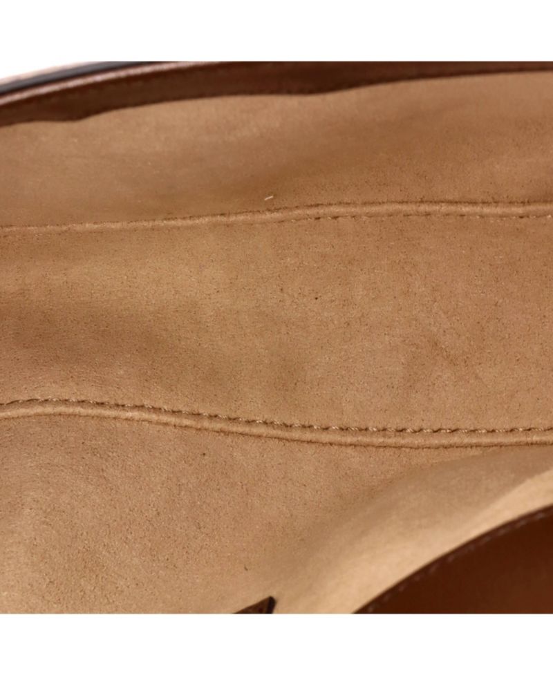 East West Horsebit 1955 Shoulder Bag GG Coated Canvas with Leather