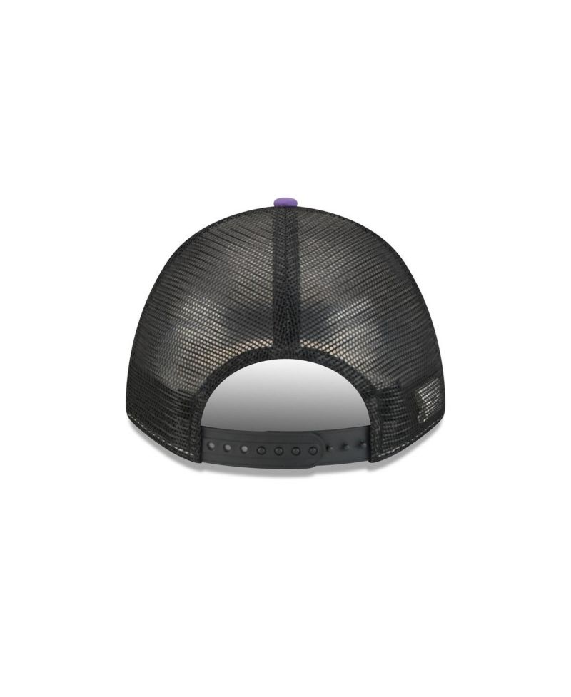 Men's Purple Baltimore Ravens Linear A-Frame 9FORTY Adjustable Hat