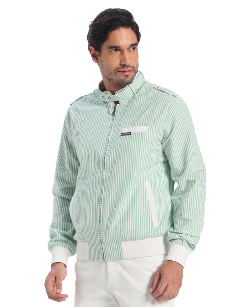 Men's Seersucker Iconic Racer Jacket