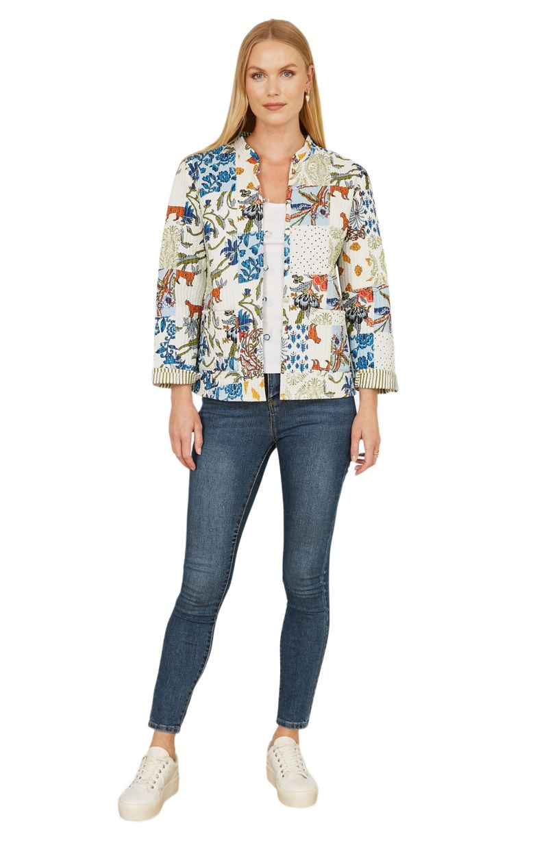 Women's Indian Patchwork Reversible Jacket