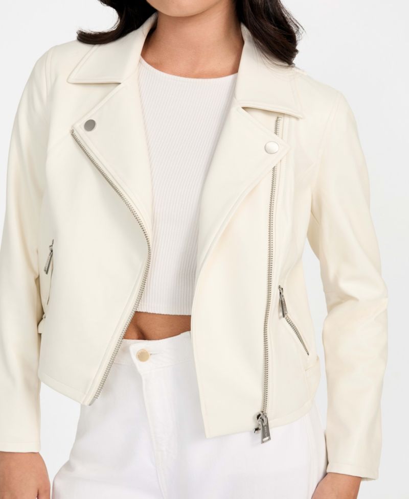 Women's Long Sleeves Moto Jacket
