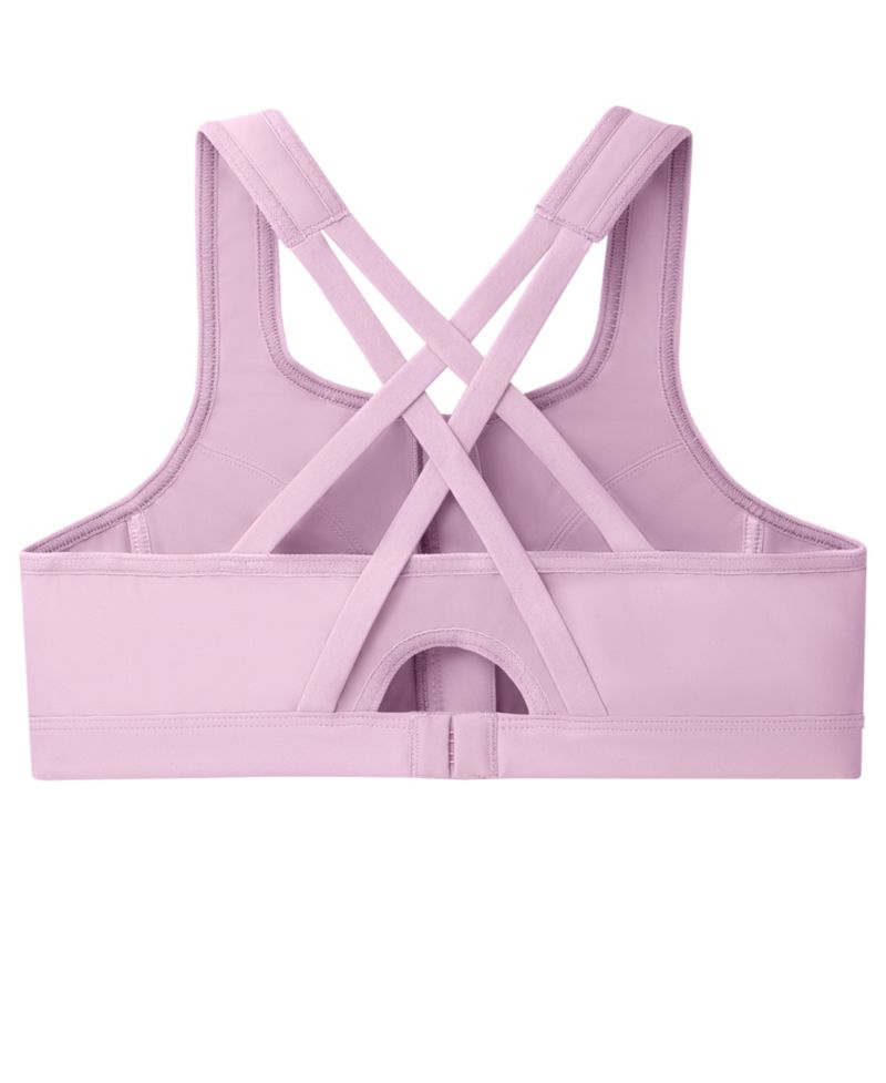 Plus Size Full Figure Zip Up Front Closure Sports Wirefree Bra 9266