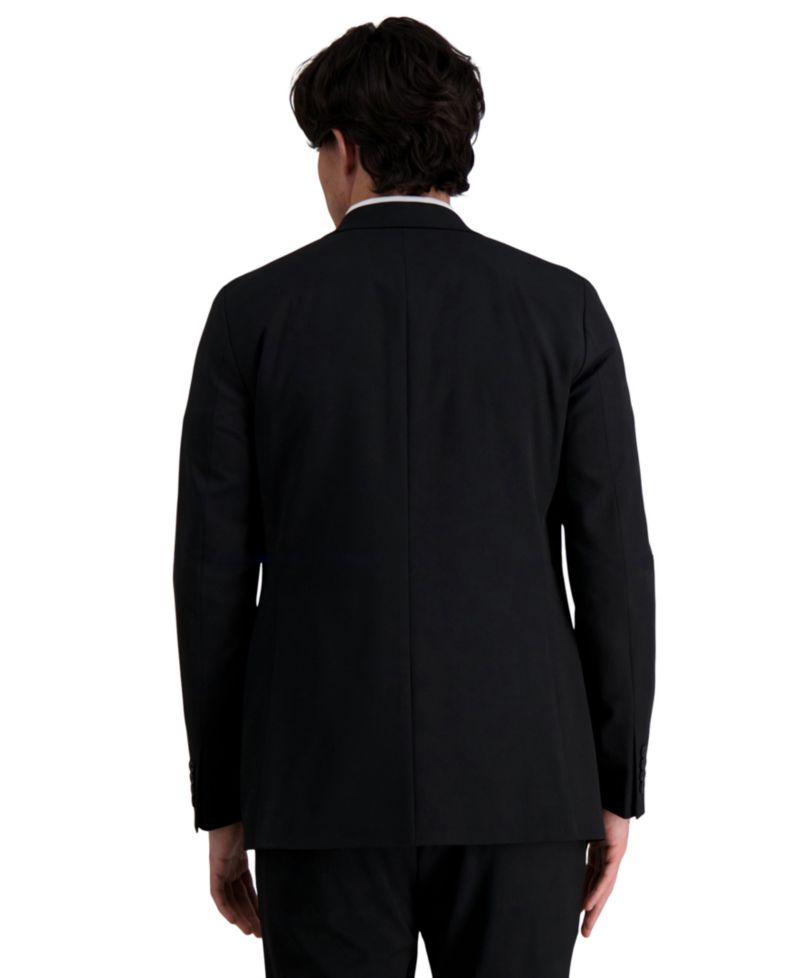 JMH Men's 4-Way Stretch Plain Weave Ultra Slim Fit Suit Jacket