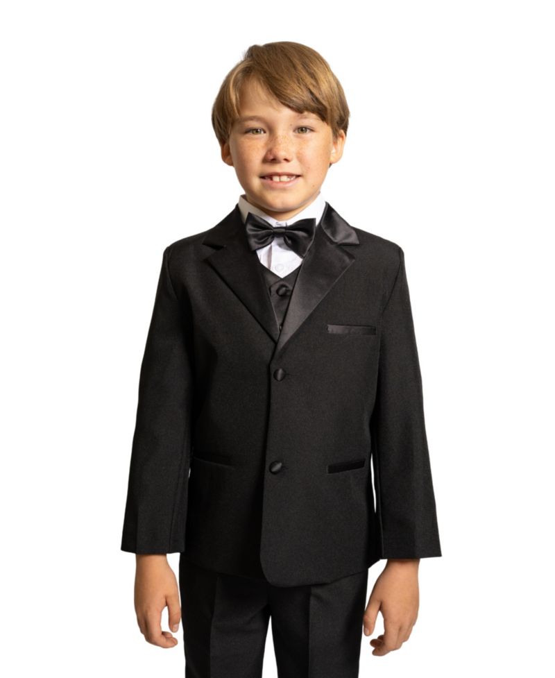 Big Boys Bond 5-Piece Shirt, Bowtie, Jacket, Vest and Pants Tuxedo Set