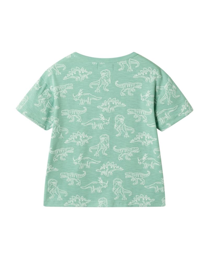 Andy and Evan Little Boys Graphic Print Henley Set