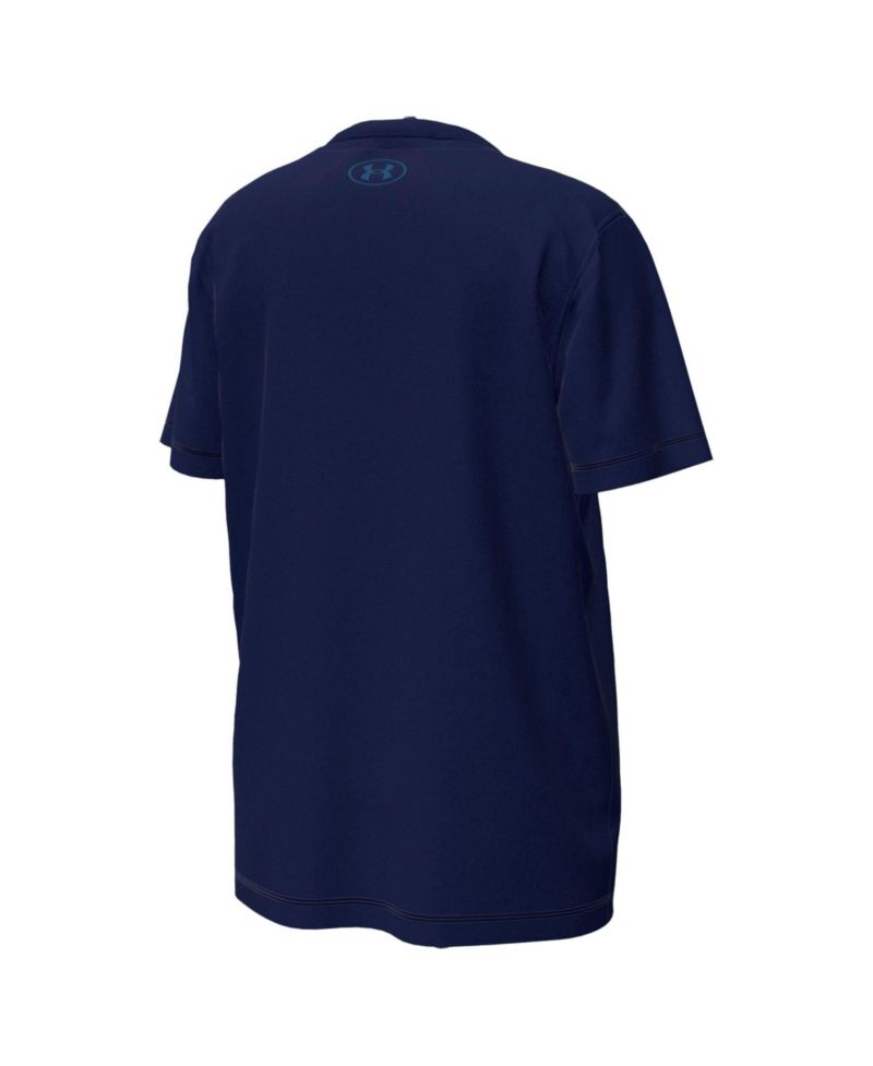 Big Boys and Girls Navy Notre Dame Fighting Irish Golfing Leprechaun Tech Stretch Performance T-Shirt