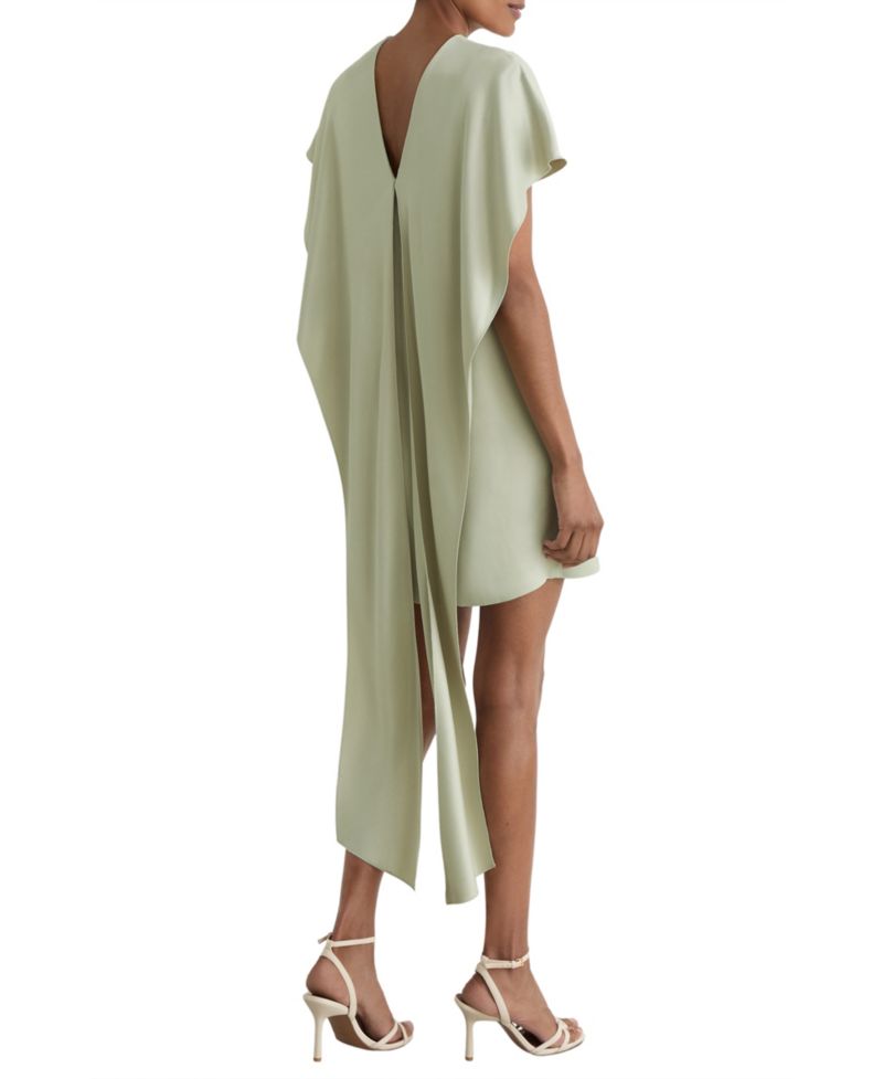 Women's Alice Cape-Detail Keyhole Neckline Mini Dress