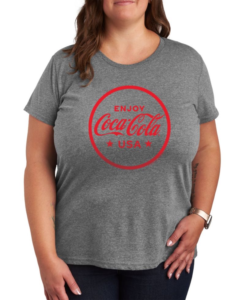 Trendy Plus Size Coca Cola Graphic T-shirt