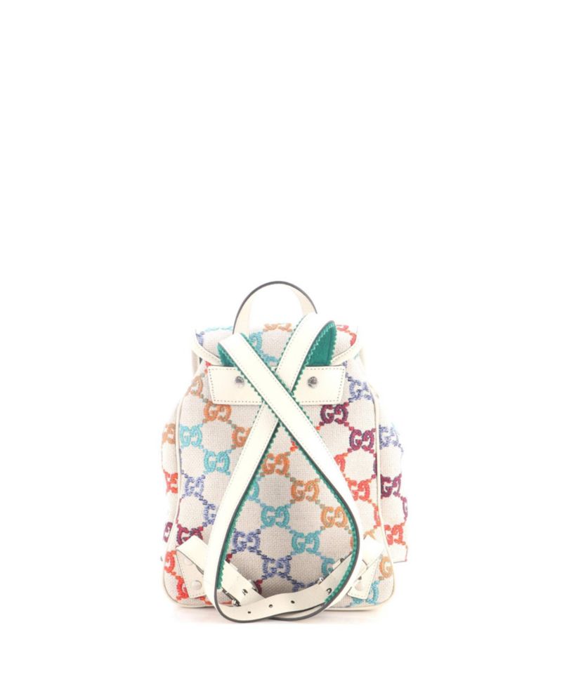 Children's Pocket Flap Backpack Multicolor GG Linen