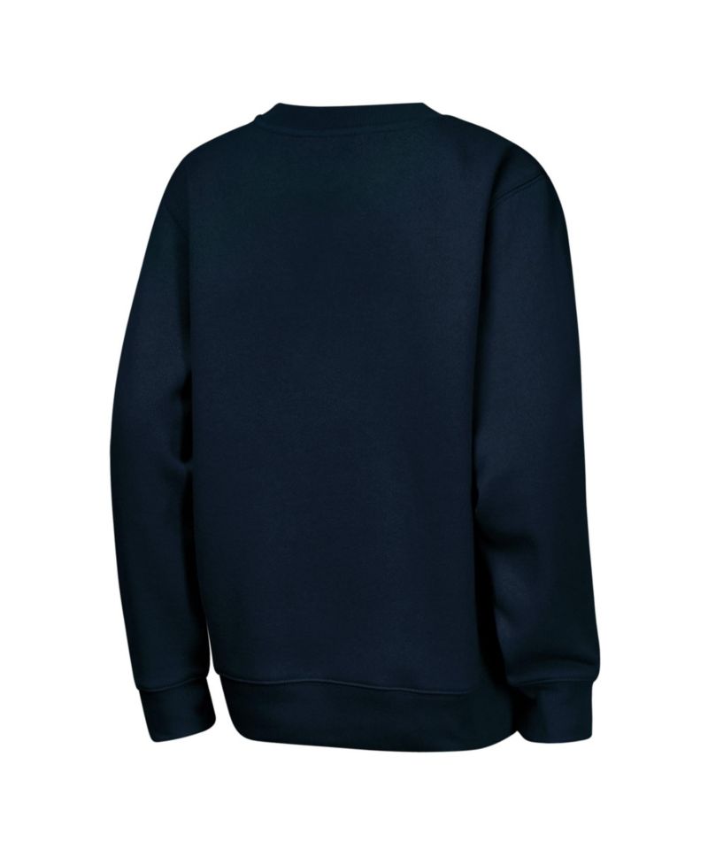 Big Boys and Girls Navy Chicago Bears Run Gun Fleece Sweatshirt