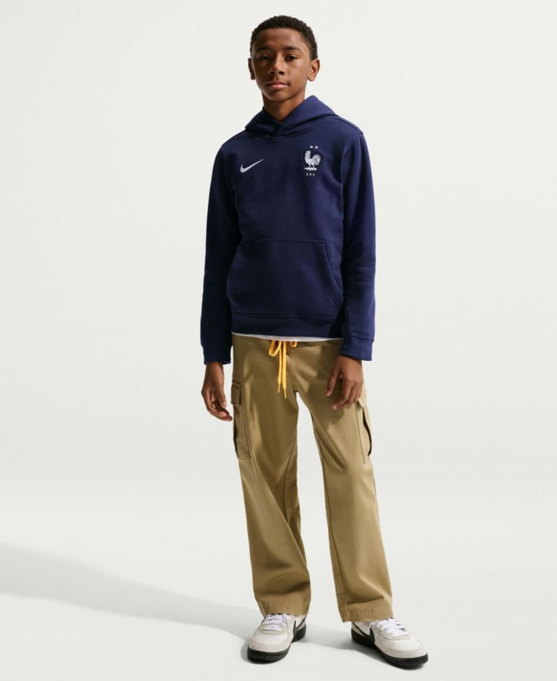 Big Boys and Girls Blue France National Team Club Hoodie