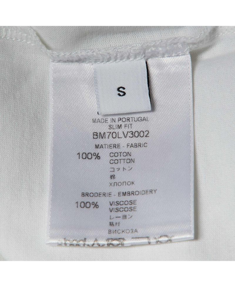 Women's Vertical Logo Embroidered Cotton T-Shirt