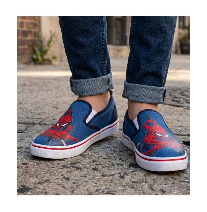 Big Boys Marvel City Guardian Slip On Canvas Shoes