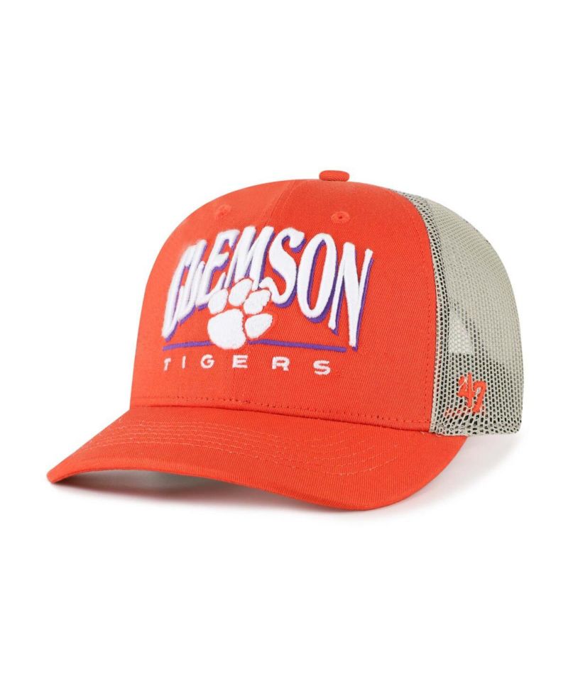 Men's Orange Clemson Tigers Arid Adjustable Trucker Hat