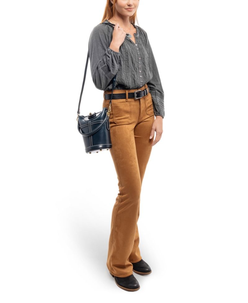 Begonia Vintage Bucket Crossbody Bag