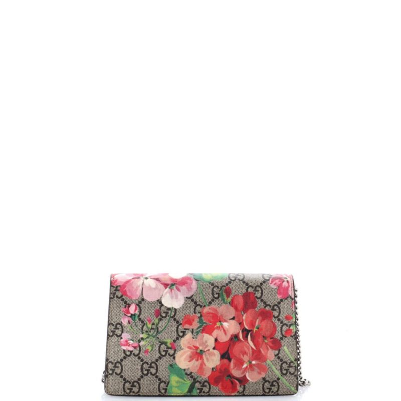 Super Mini Dionysus Bag Blooms Print GG Coated Canvas