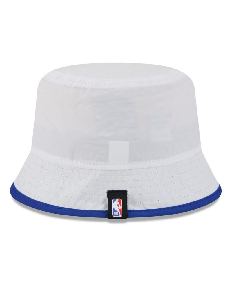 Men's White/Royal Golden State Warriors 2025 NBA Draft Nylon Bucket Hat