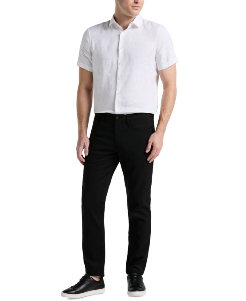 Men's Double-Weave Slim-Fit 5-Pocket Pants