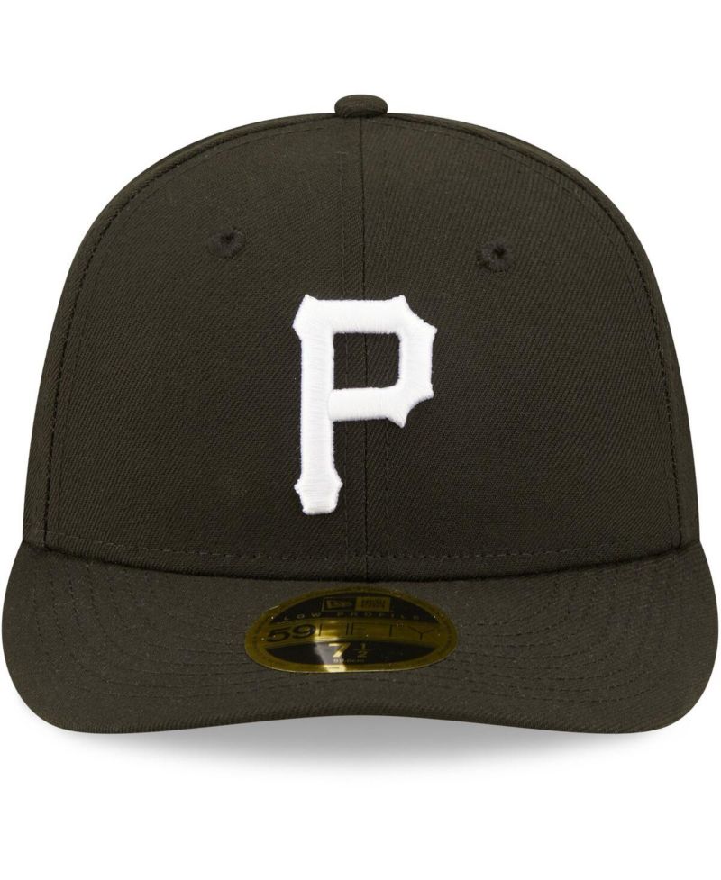 Men's Pittsburgh Pirates Black and White Low Profile 59FIFTY Fitted Hat