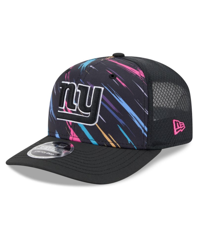 Men's Black New York Giants 2026 NFL Cruical Catch 9SEVENTY Adjustable Trucker Hat