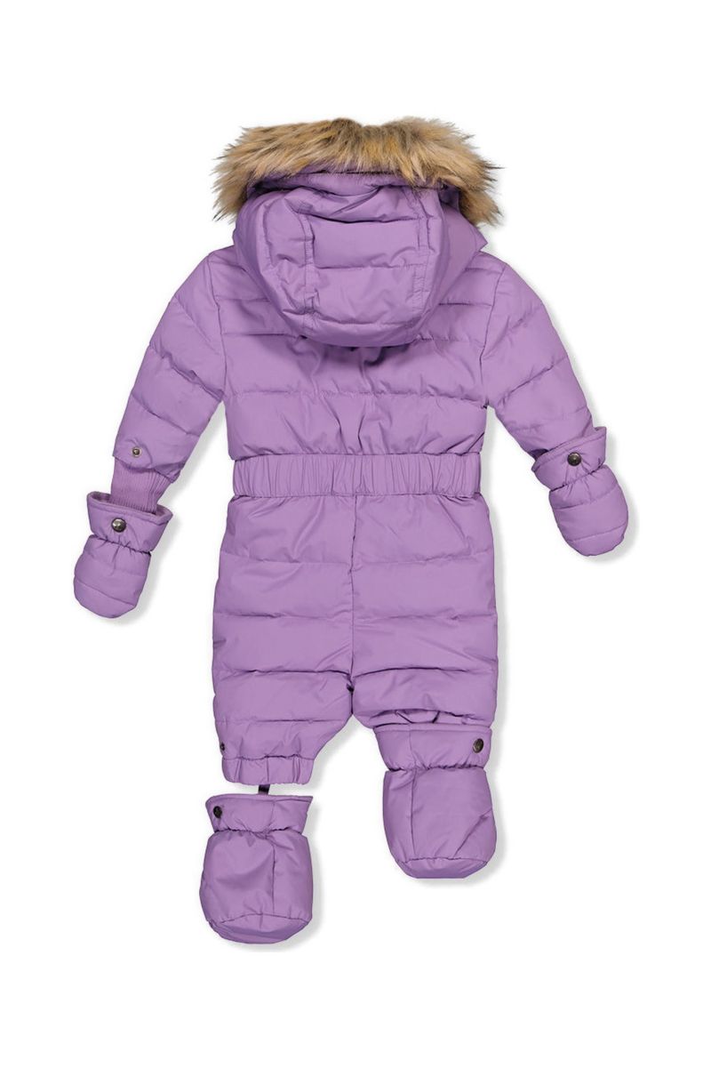 Baby Girls 6M TO 24M Original One Piece Puffy Snowsuit with Removable Mittens and Boots