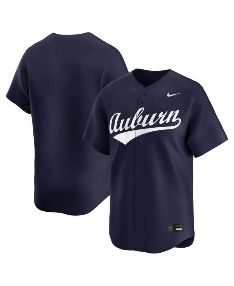 Men's Navy Auburn Tigers Alternate Limited Baseball Jersey