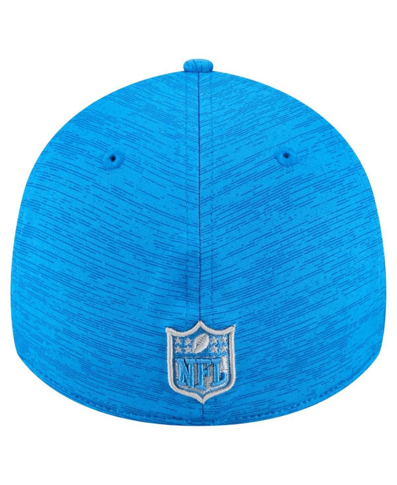 Men's Blue Detroit Lions Stripes 39THIRTY Flex Hat