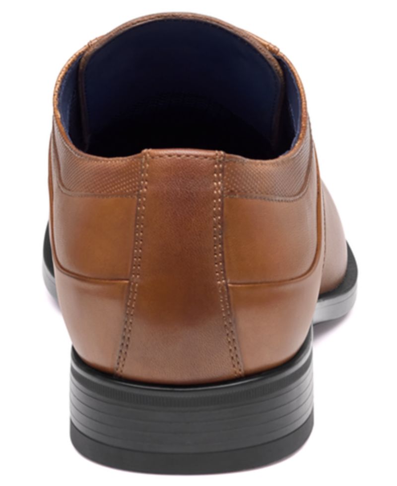 Men's Gibbons Lace-Up Plain-Toe Full-Grain Leather Oxford