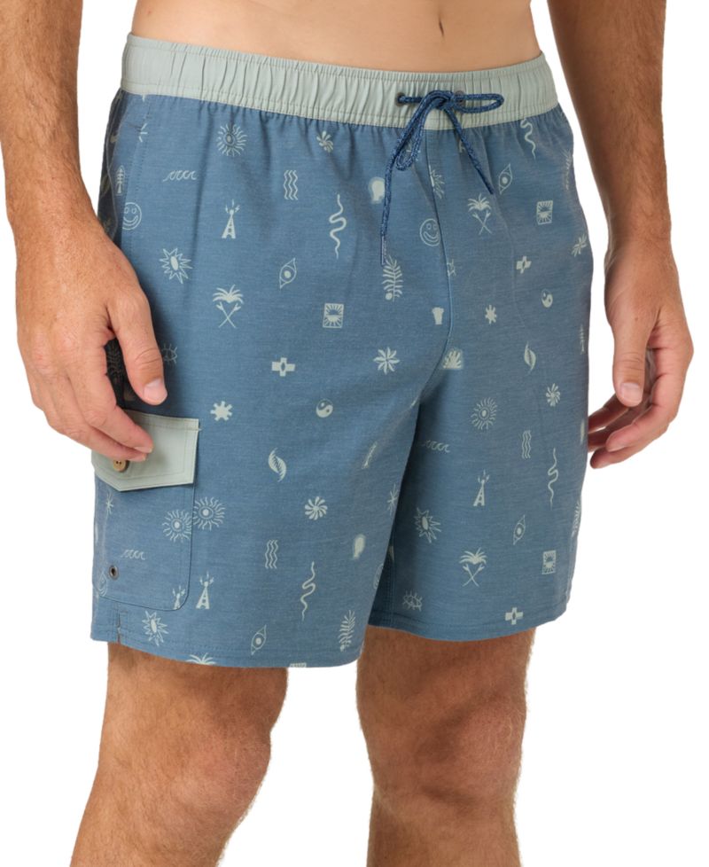 Men's Hermosa Retro Slim-Fit Swim Trunks