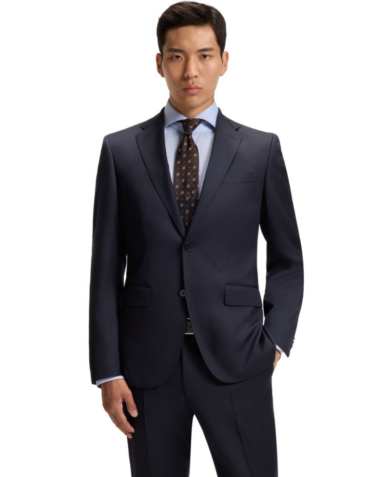 Men's Virgin-Wool Serge Suit Jacket
