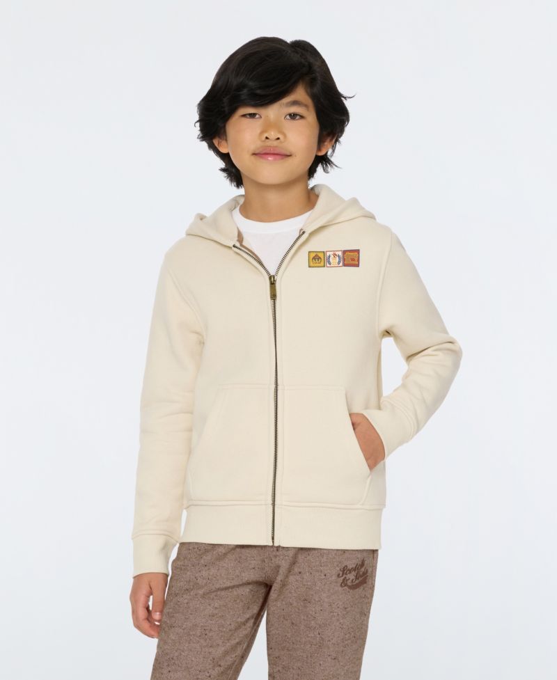 Big Boys Graphic Fleece Zip Up Hoodie