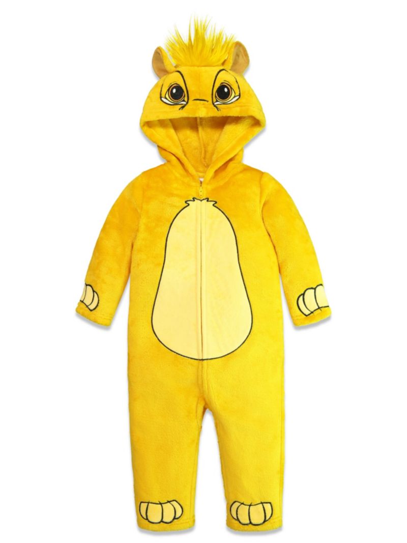 Toddler Boys Disney Simba Zip Up Cosplay Coverall Newborn to
