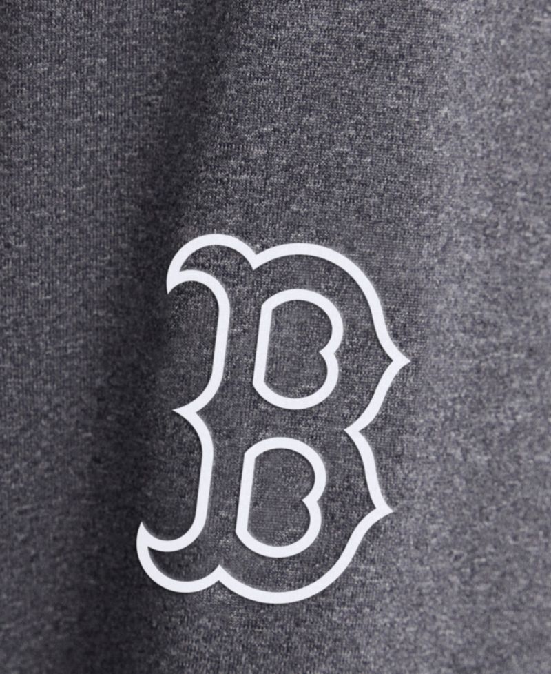 Men's Charcoal Boston Red Sox Clutch Long Sleeve Hooded T-Shirt