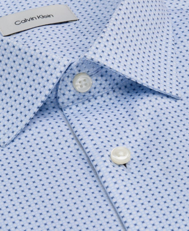Men's Cotton Stretch Square Cuff Dress Shirt