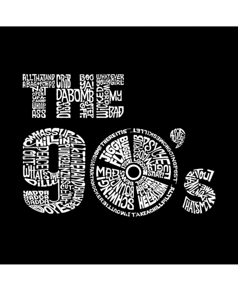 Mens Word Art T-Shirt - The 90's