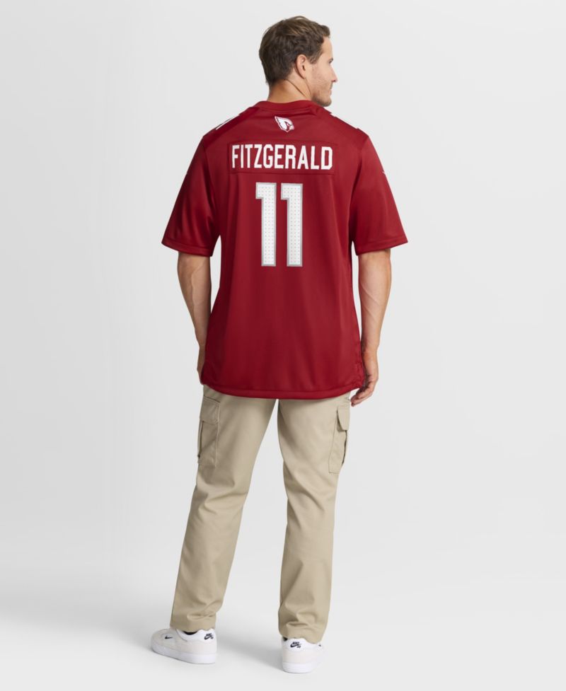 Men's Larry Fitzgerald Cardinal Arizona Cardinals Team Retired Game Jersey