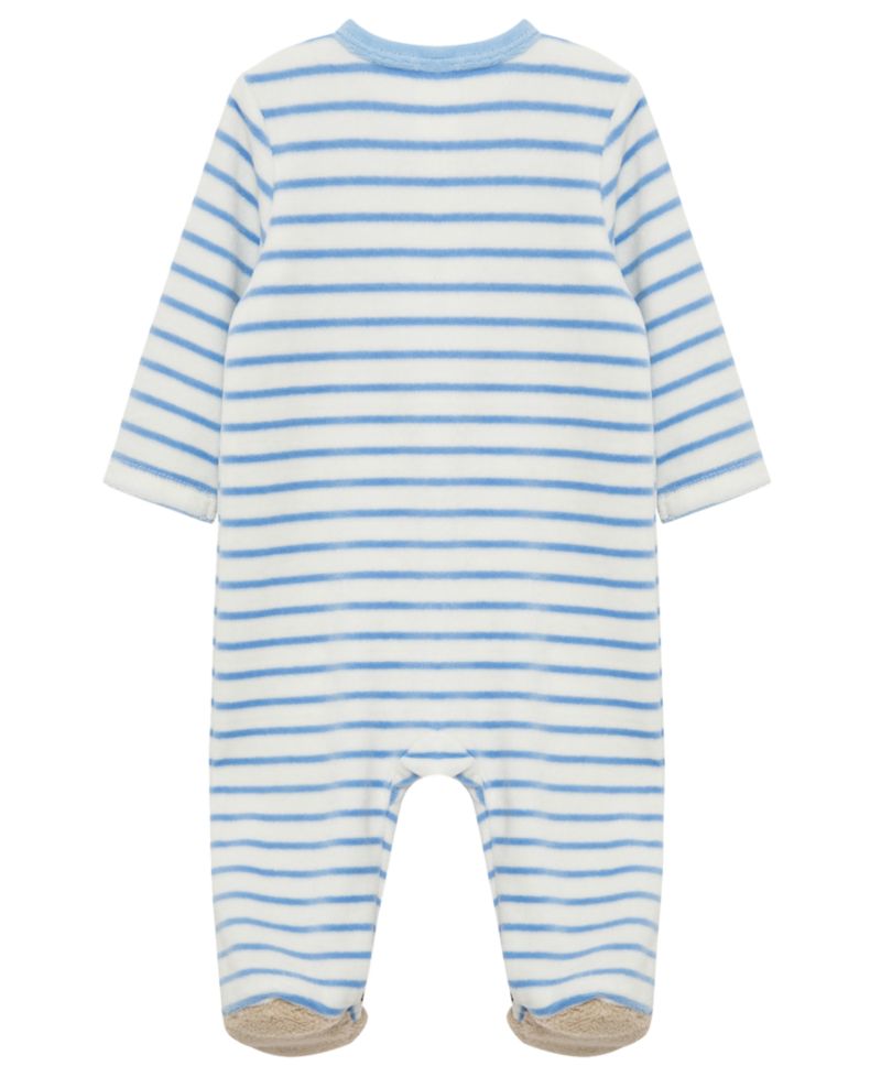 Baby Boys' Fuzzy Bear Footie Coverall