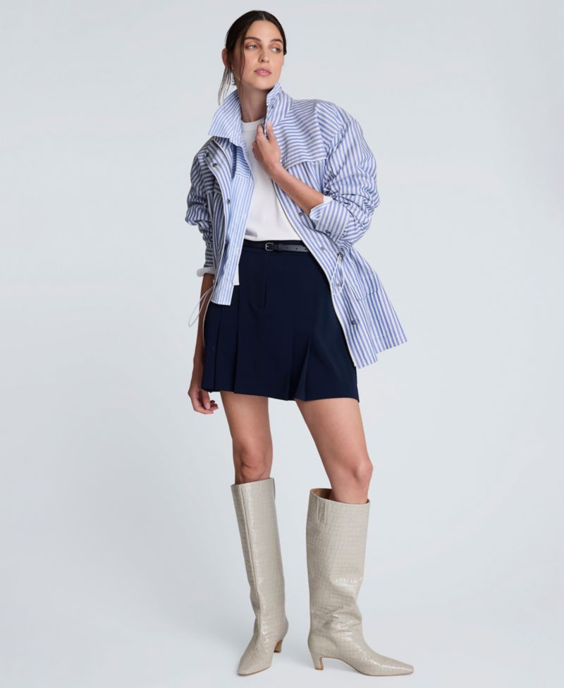 Women's Pleated A-Line Mini Skirt