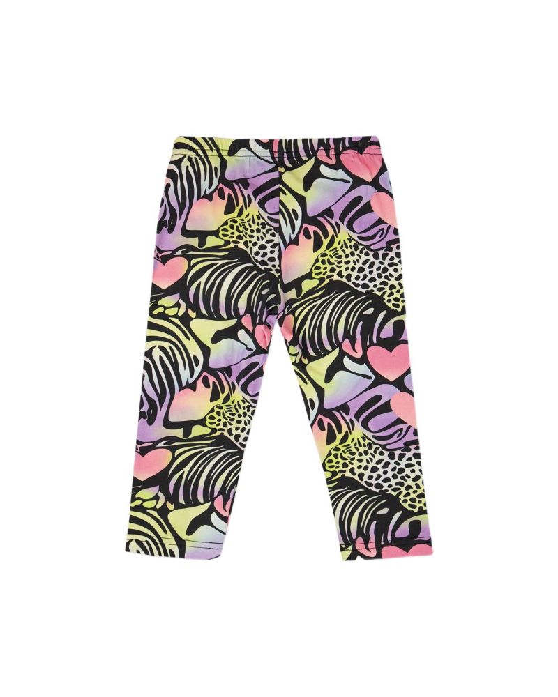 Toddler Girls Cotton Jersey Capri Printed