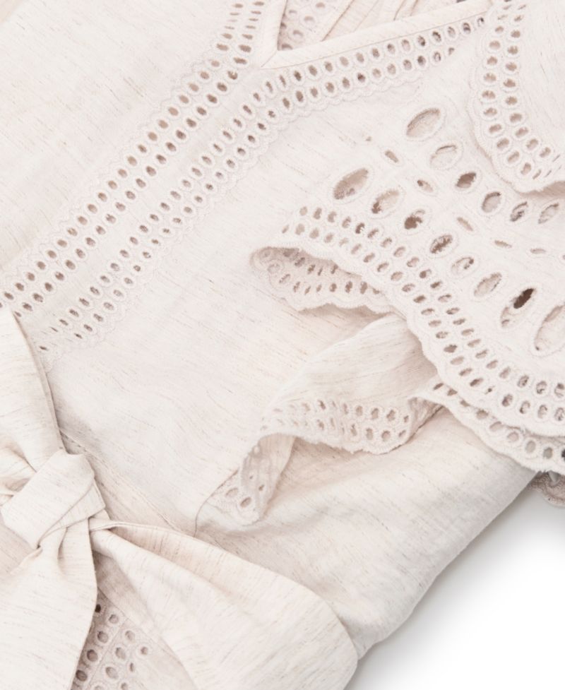 Women's Broderie Anglaise Belted Flippy Dress