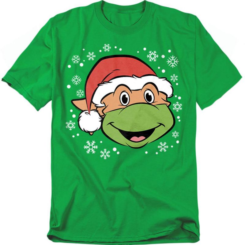 Men's Michaelangelo Christmas Hat T-Shirt