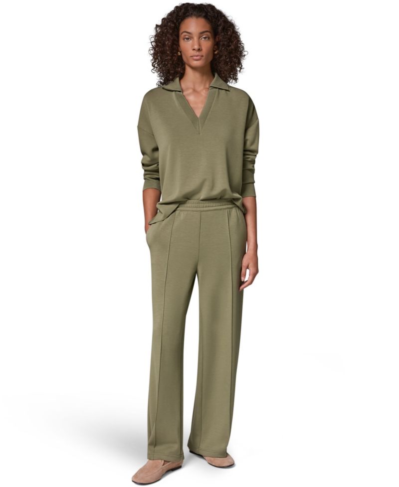 Women's Jet Setter Mid-Rise Pull-On Wide-Leg Pants