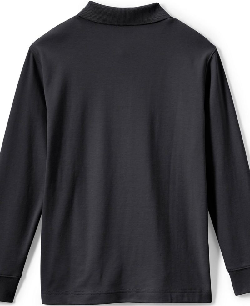 School Uniform Kids Long Sleeve Interlock Polo Shirt