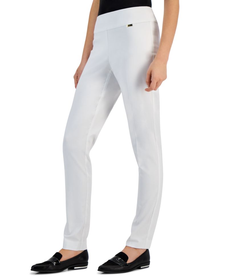 Mid-Rise Petite Tummy-Control Skinny Pants, Petite & Petite Short