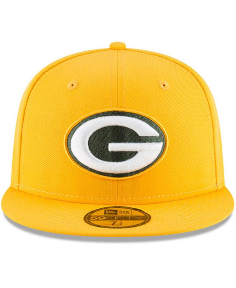 Men's Gold Green Bay Packers Omaha 59Fifty Hat