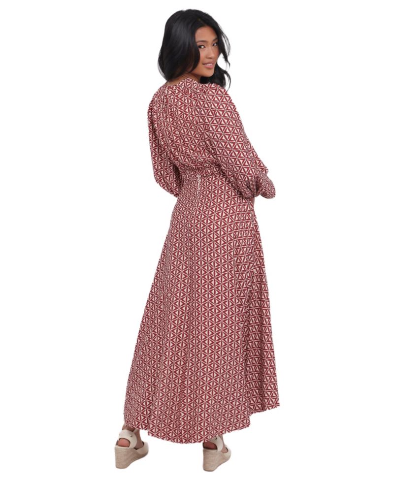 Women's Ginnee Puff Sleeve Cutout Midi Dress