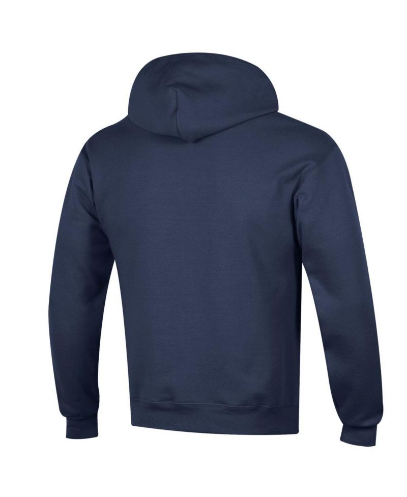Men's Navy Yale Bulldogs Basic Arch Fleece Pullover Hoodie