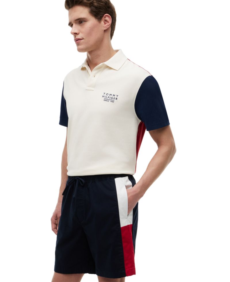 Men's 8" Regular-Fit TH Flag Stripe Shorts