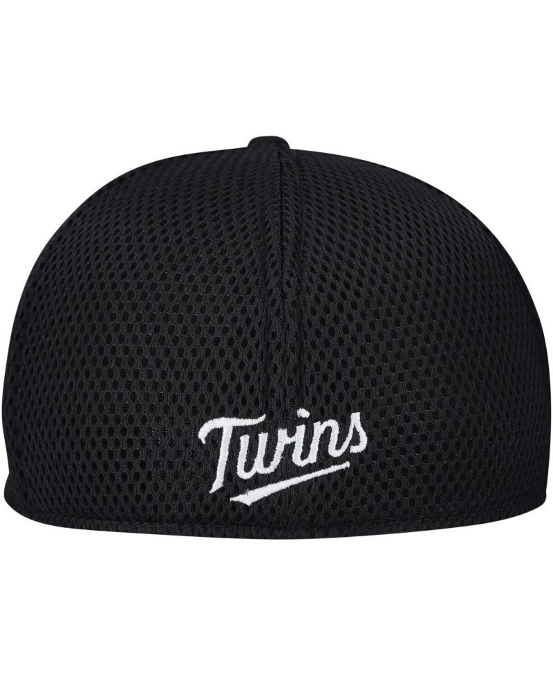 Men's Minnesota Twins Evergreen Black White Neo 39THIRTY Flex Hat