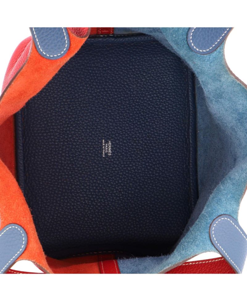 Pre-Owned Hermes MM Casaque Picotin Lock Bag Clemence